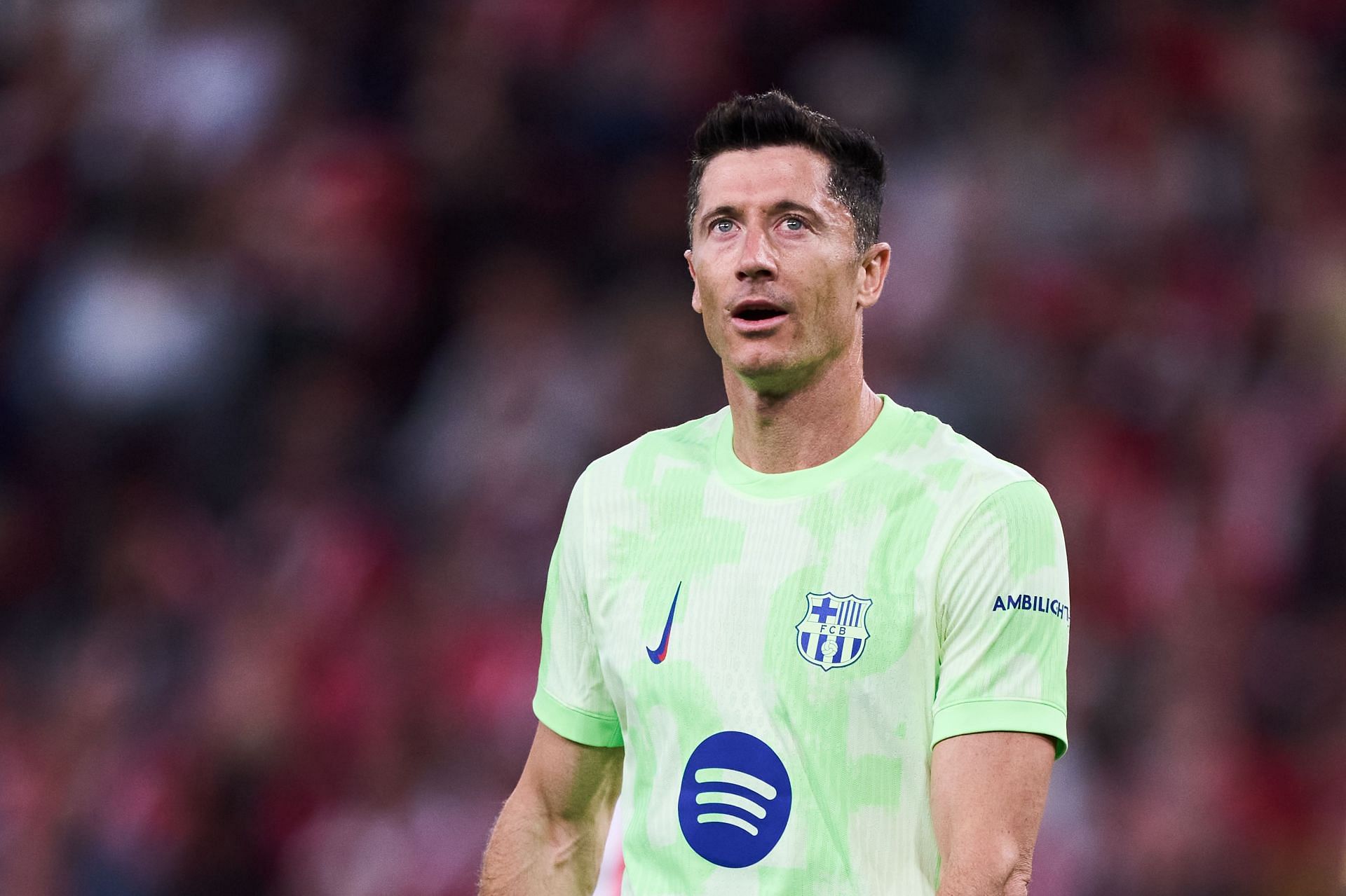Barcelona striker Robert Lewandowski